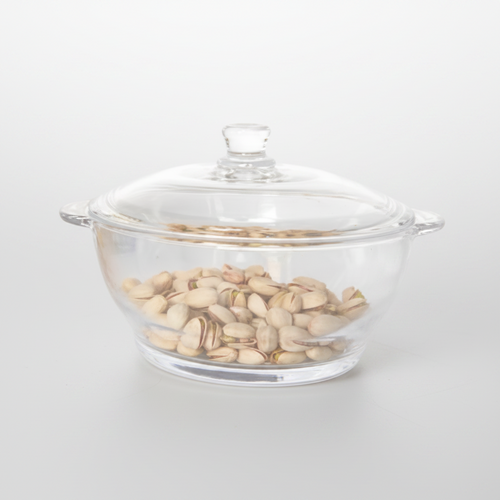 Elegant Glass Serving Casserole with Lid
