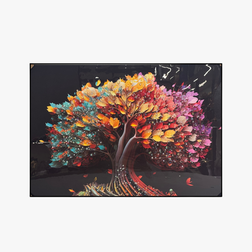 Elegant Luxury Rainbow Prism Tree Artwork