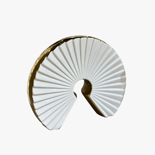 Radiance Circular Fan Ceramic Vase