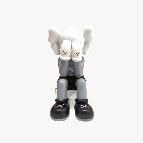 Monochrome Art Seated Companion Figure