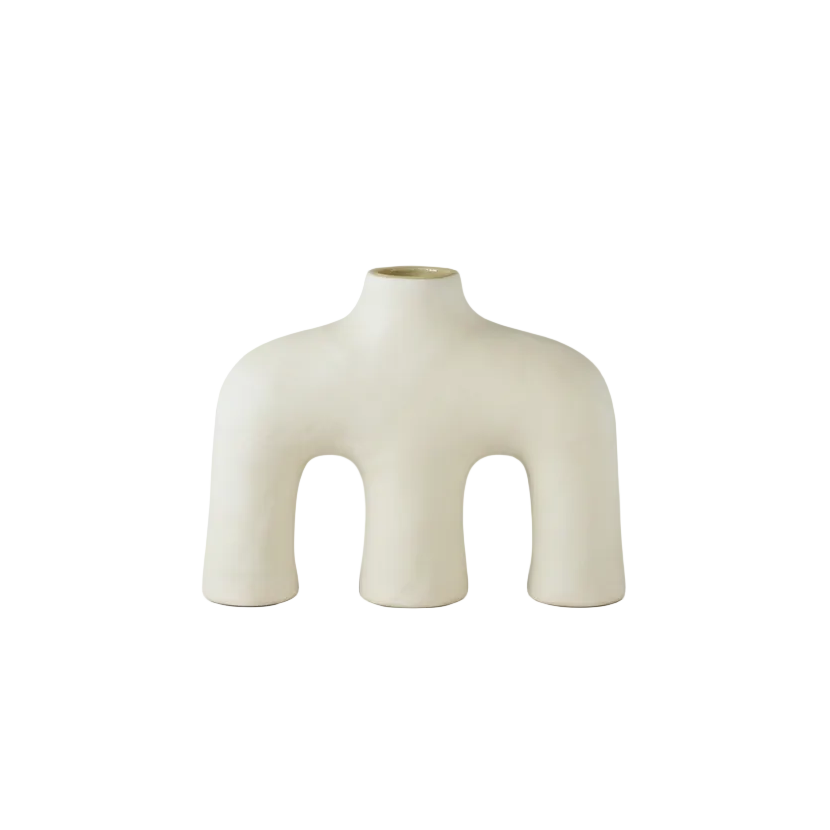 Minimalistic M Shaped Ceramic Vase