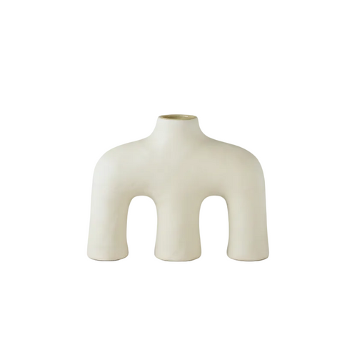 Minimalistic M Shaped Ceramic Vase