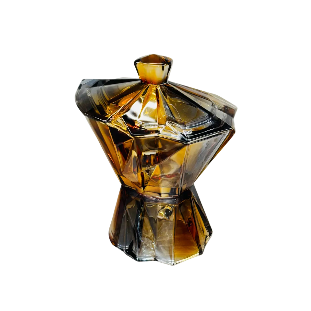 Aurelia Gold Geometric Glass Jar