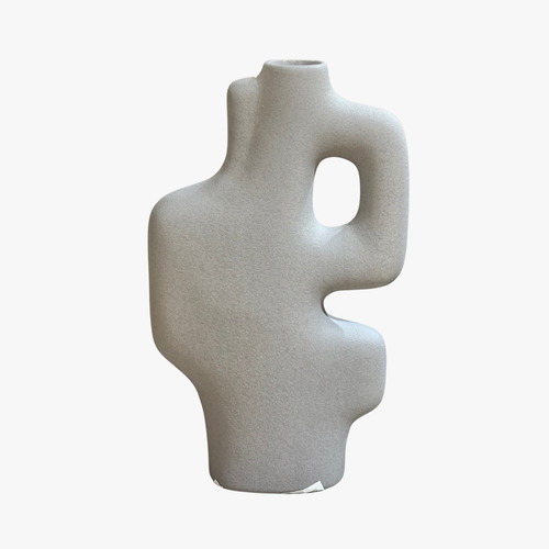 Sculptural Modernist Abstract Loop Vase