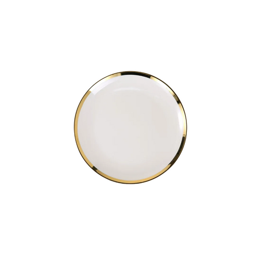 Luxury White & Gold Plate Set – 4 Pieces