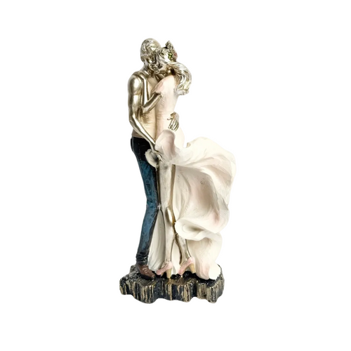 Golden Embrace Couple Figurine