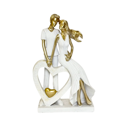 Eternal Bond Heart Arc Couple Figurine