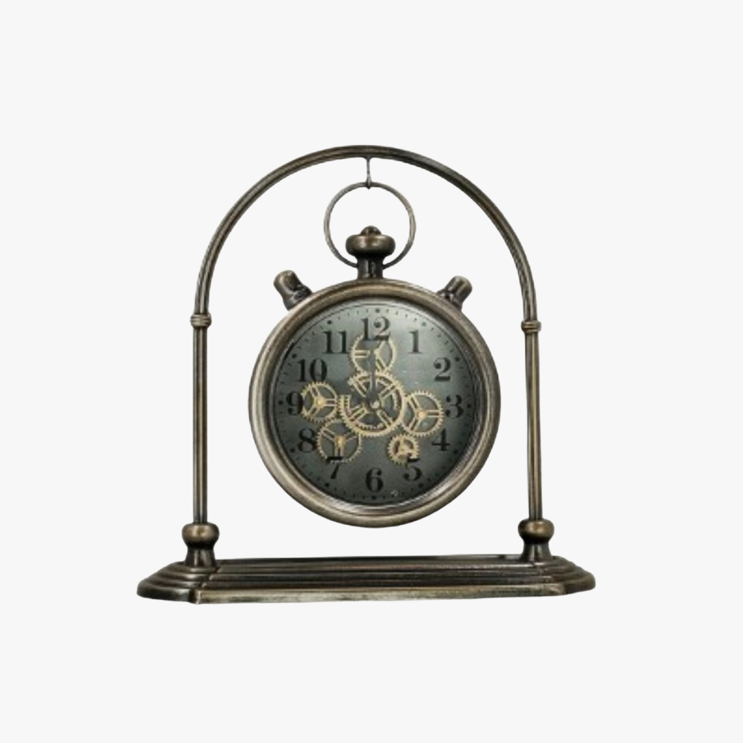 Aero Vintage Industrial Mantel Clock