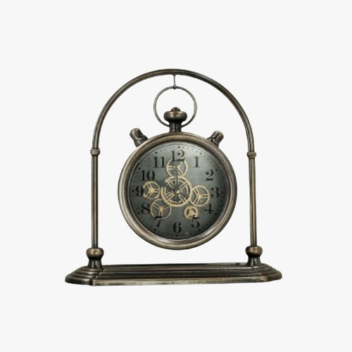 Aero Vintage Industrial Mantel Clock