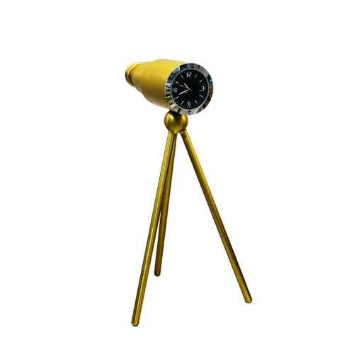 The Explorer – Vintage Telescope Tripod Clock