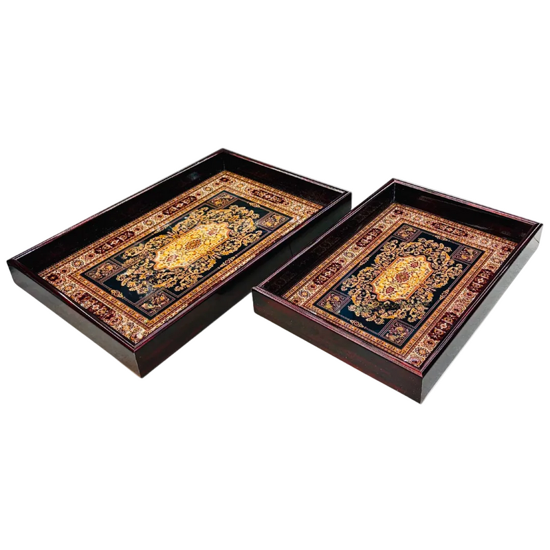 Luxury Iranian Heritage Serving Tray Set