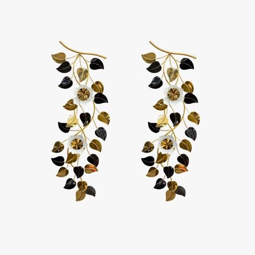 3D Cascading Floral Branch Hanging Mural Set of 2
