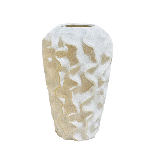 Organic Sculptural Wave Vase