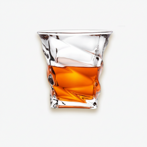 Luxury Crinkled Whiskey Glass Set of 6