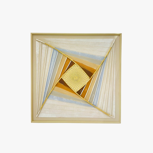 Vortex Geometric 3D Layered Square Art