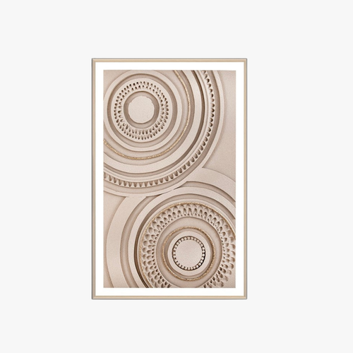 Elegant Orbit 3D Textured Canvas Art