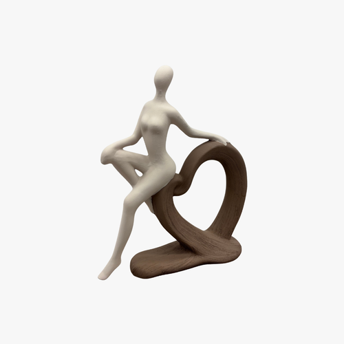 Elegant Heart Bound Modern Figurine