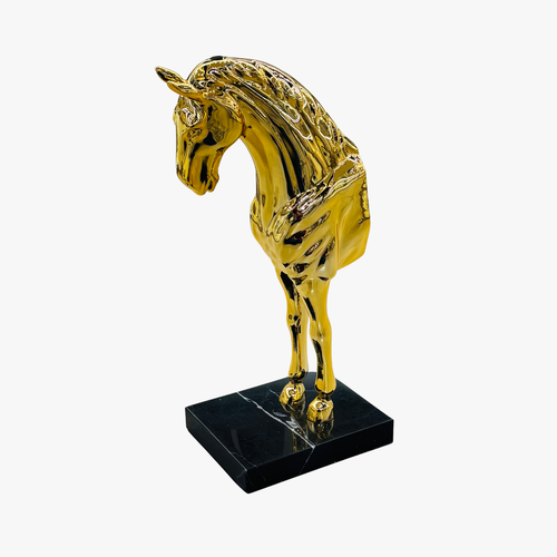 Luxury Metallic Gold Horse Figurine