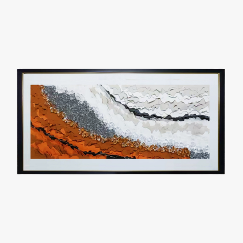 Elegant Canyon Strata 3D Wall Art