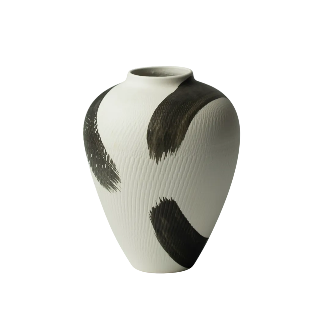 Minimalist Monochrome Textured Vase