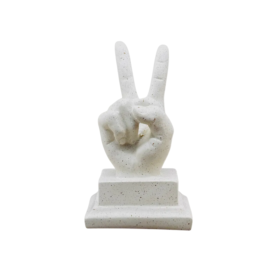 Modern Victory Hand Sign Showpiece