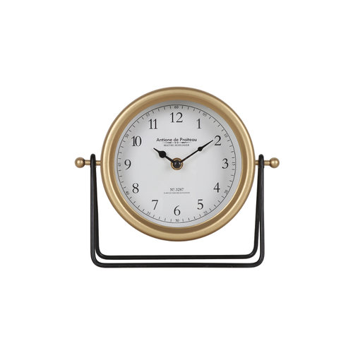 Elegant Classic Dual Tone Desk Clock