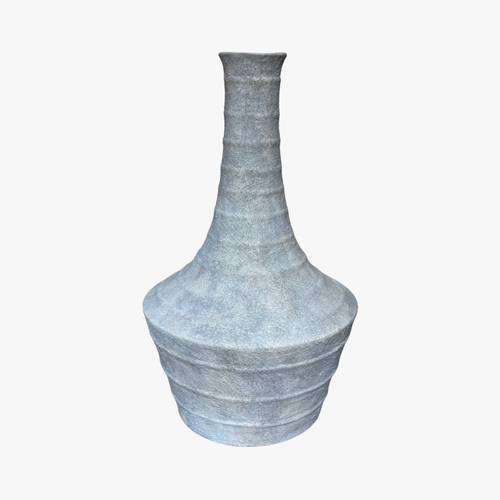 Rustic Textured Gray Vase
