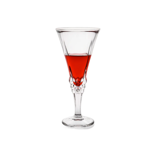 Elegant Cut Champagne Glasses Set of 6