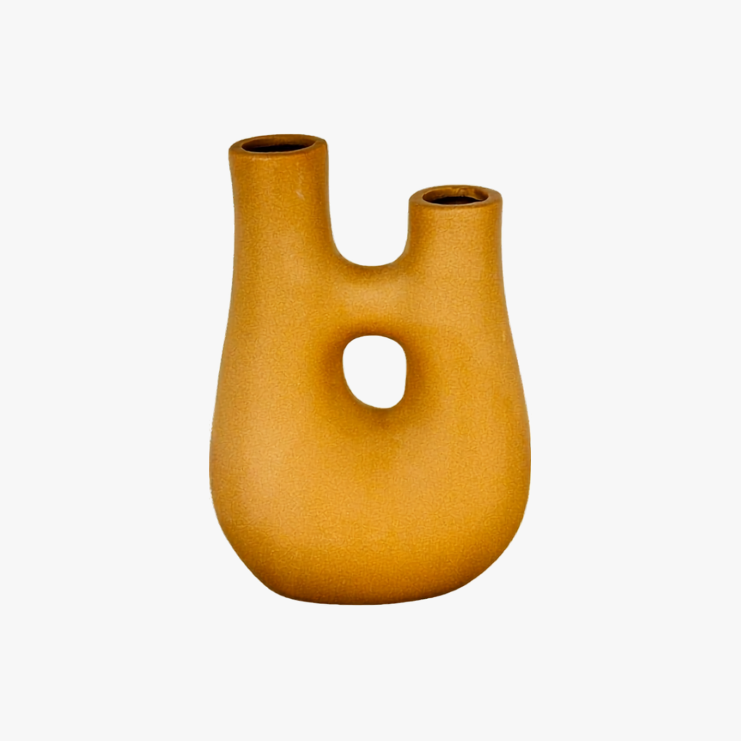 Modern Ceramic Double Spout Vase