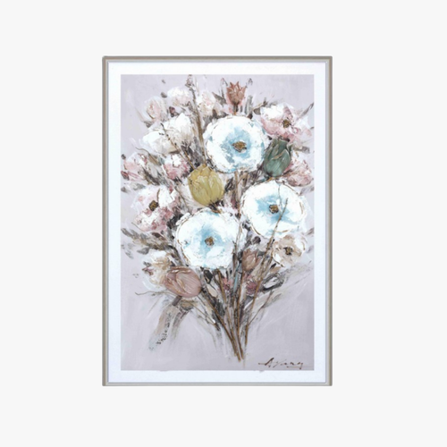 Vertical Floral Canvas Wall Art