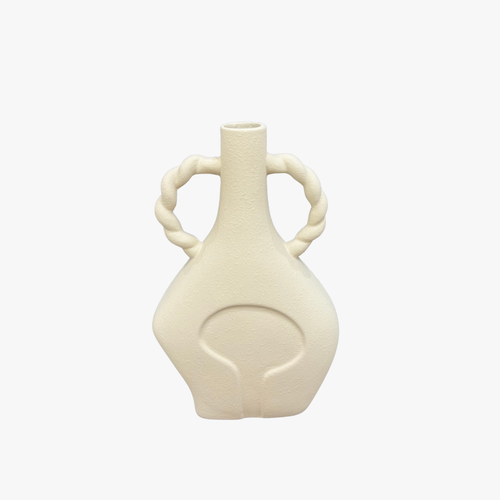 Elegant Dual Twisted Handle Vase