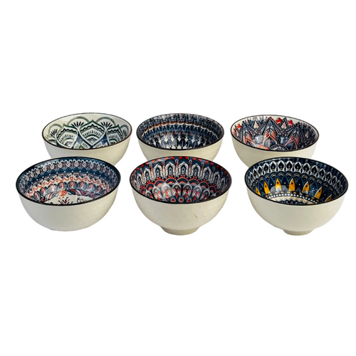 Turkish Style Set of 6 Bowls