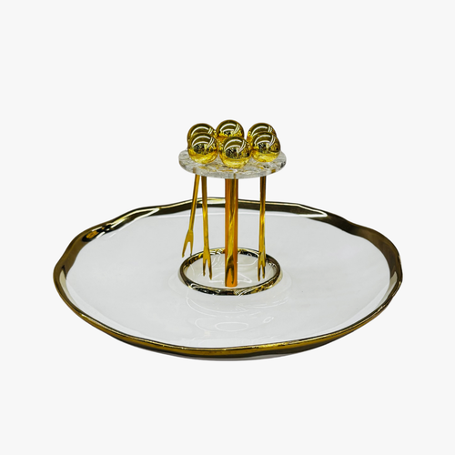 Ethereal Platter with Integrated Fork Carousel