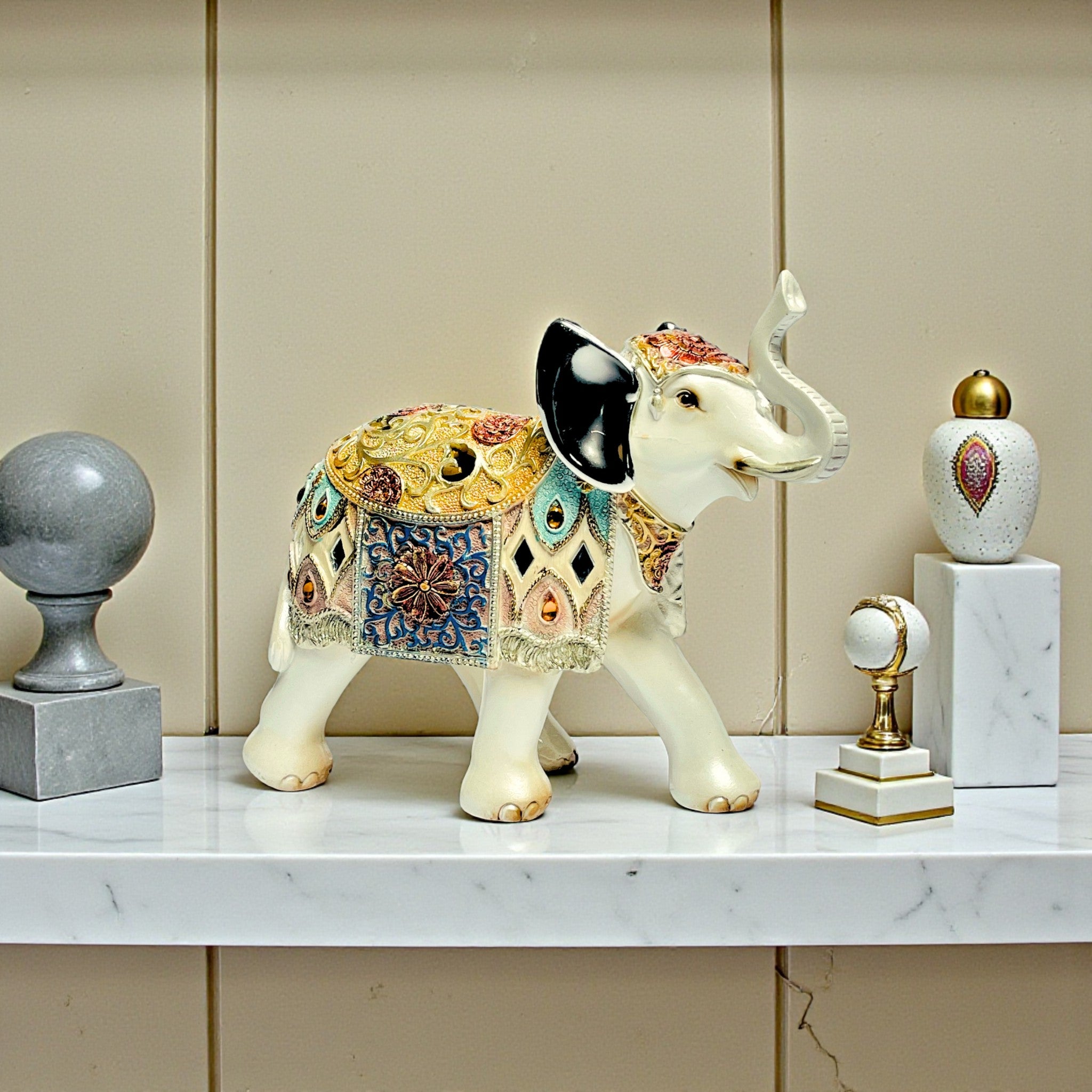 Ancient Elephant Showpiece