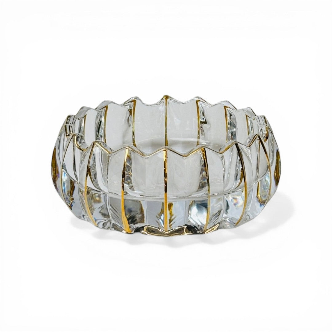 Opulent Ashtray With Gold Rim