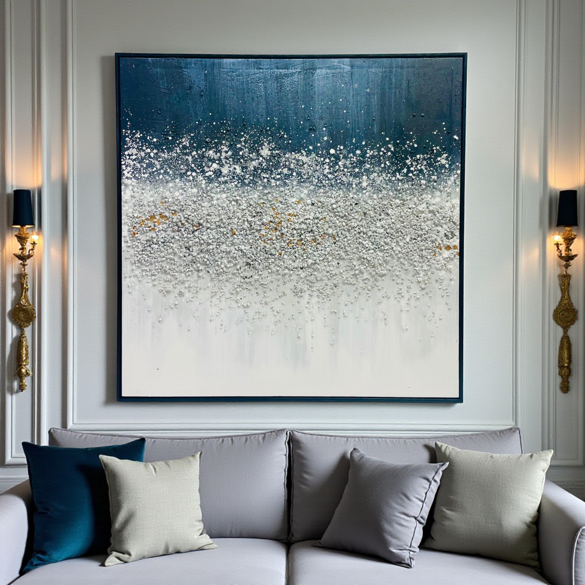 Frozen Waves Luxury Art Panel