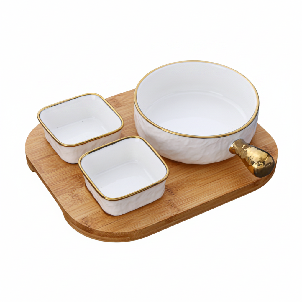 Golden Edge Gourmet Serving Set