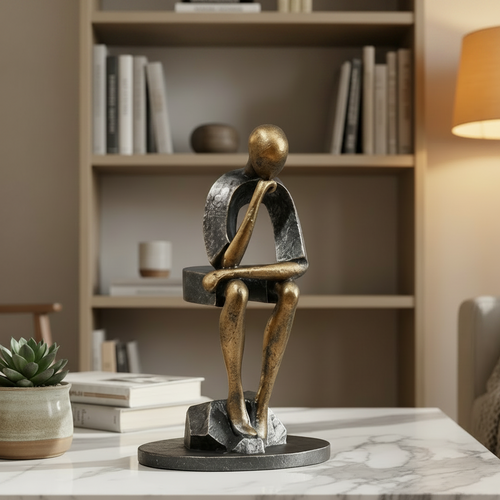 The Thinker Abstract Human Sculpture