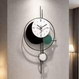 Minimalist Geometric Pendulum Wall Clock