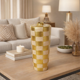 Aurelia Checkered Artisan Vase