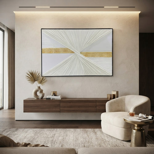 Luxury Geometric Textured Wall Art Frame