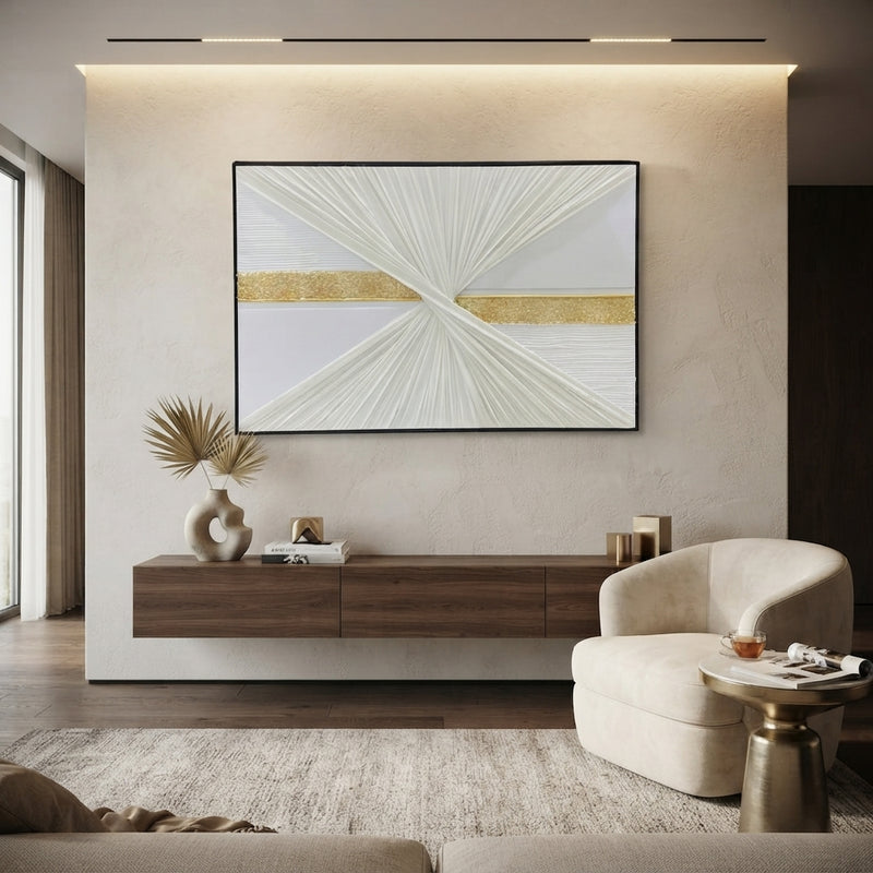 Luxury Geometric Textured Wall Art Frame