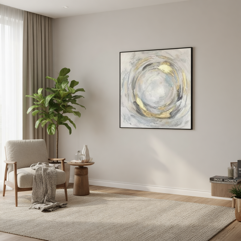 Aurelia Vortex Abstract Canvas Wall Art