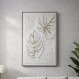 Luxury Tropical Leaf Textured Canvas Wall Art