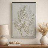 Elegant Botanical Textured Canvas Wall Art