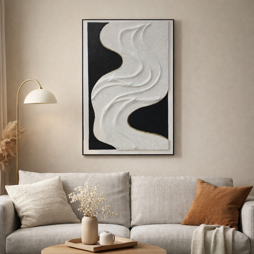 Abstract Flow Textured Wall Art Frame
