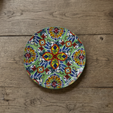 Hand Painted Artisan Floral Plate Collection