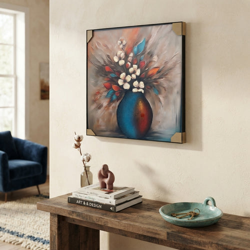Azure Vase Floral Wall Art