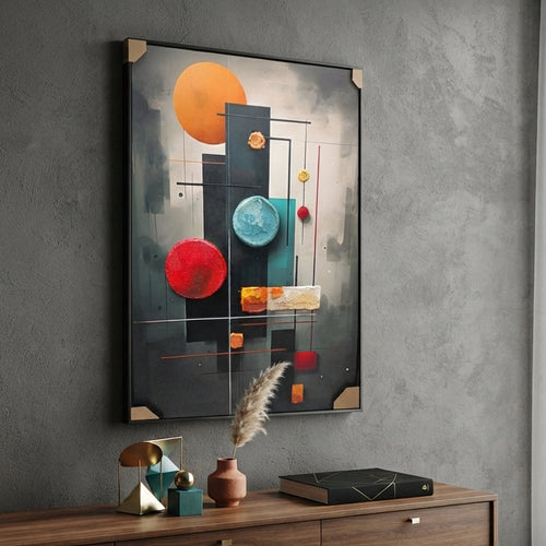 Cosmos Linear Framed Art