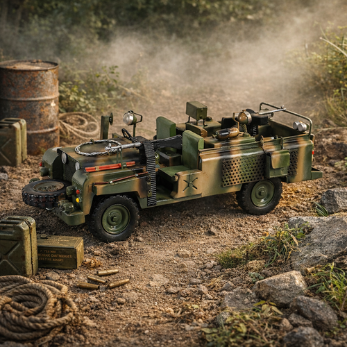 Vintage Military Commando Truck Showpiece